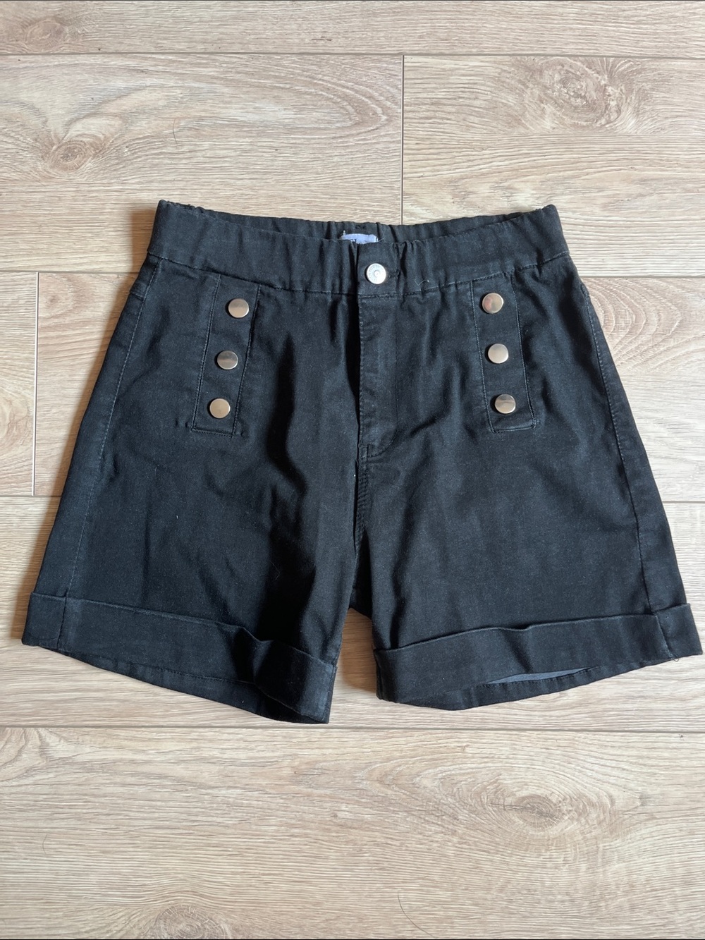 Flog Black Button-Detail Women’s Shorts